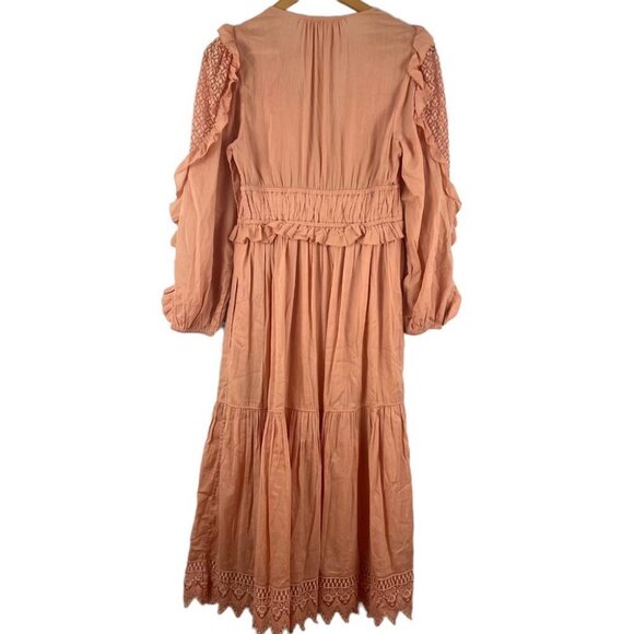 Ulla Johnson Dress Midi Long Sleeve Fall Boho Sheila Sz 4 - Picture 11 of 14